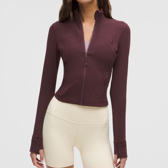 Lululemon Define Cropped Jacket Nulu Goodnight Plum Size 14 Sz 14 - Picture 1 of 6